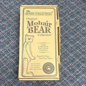 New The Boyds Collection original mohair bear with box